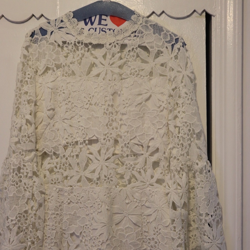 White Floral Party Dress